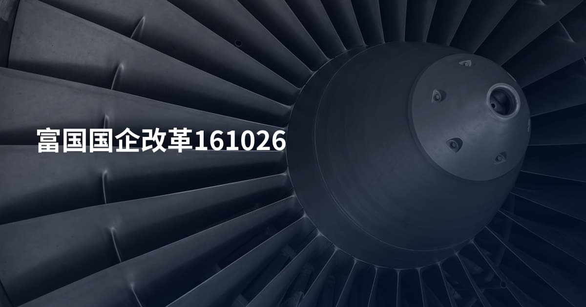 富国国企改革161026