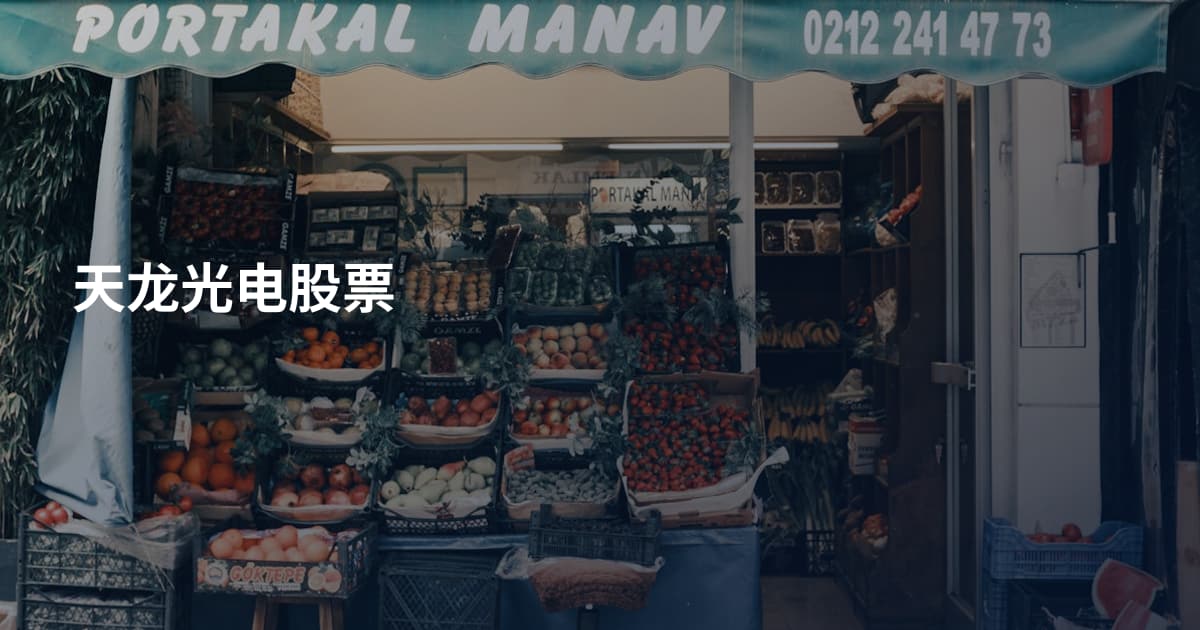 天龙光电股票