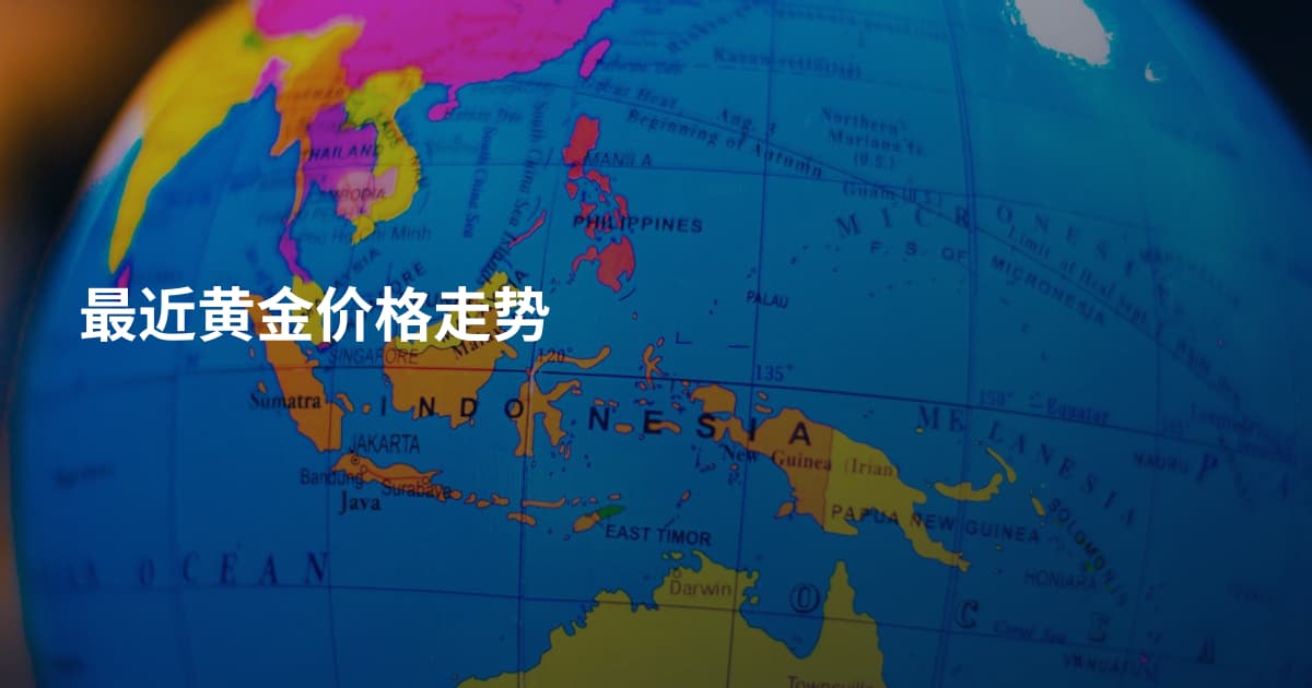 最近黄金价格走势