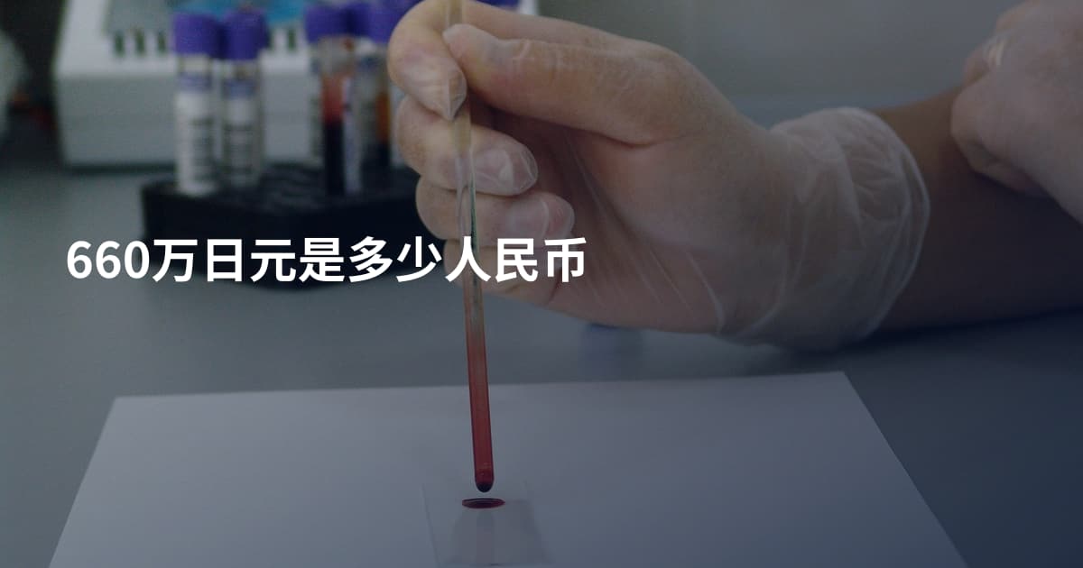 660万日元是多少人民币