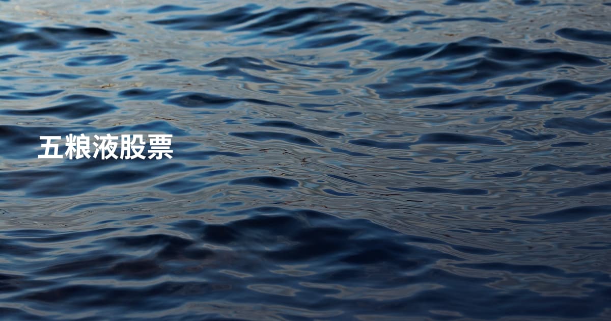 五粮液股票