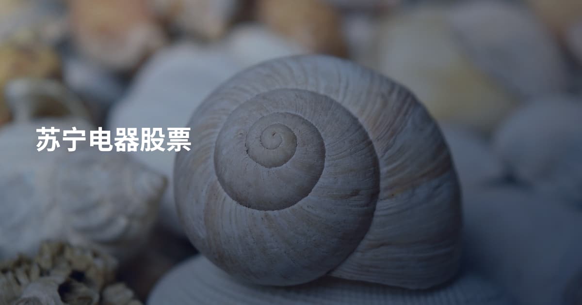苏宁电器股票