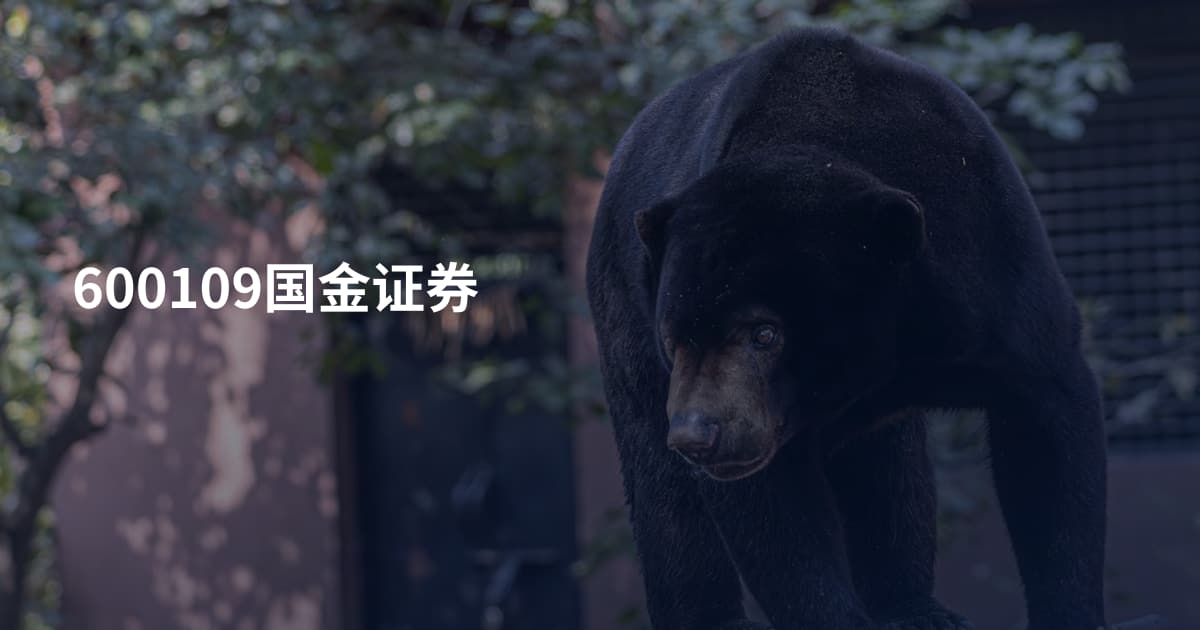 600109国金证券