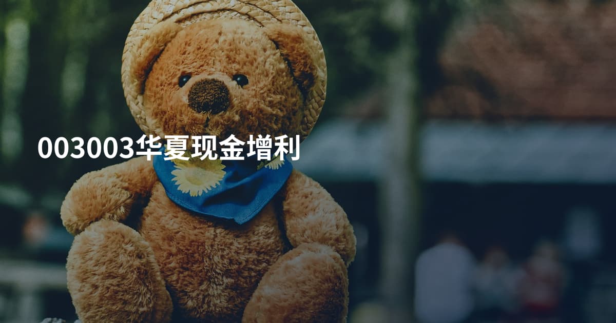 003003华夏现金增利