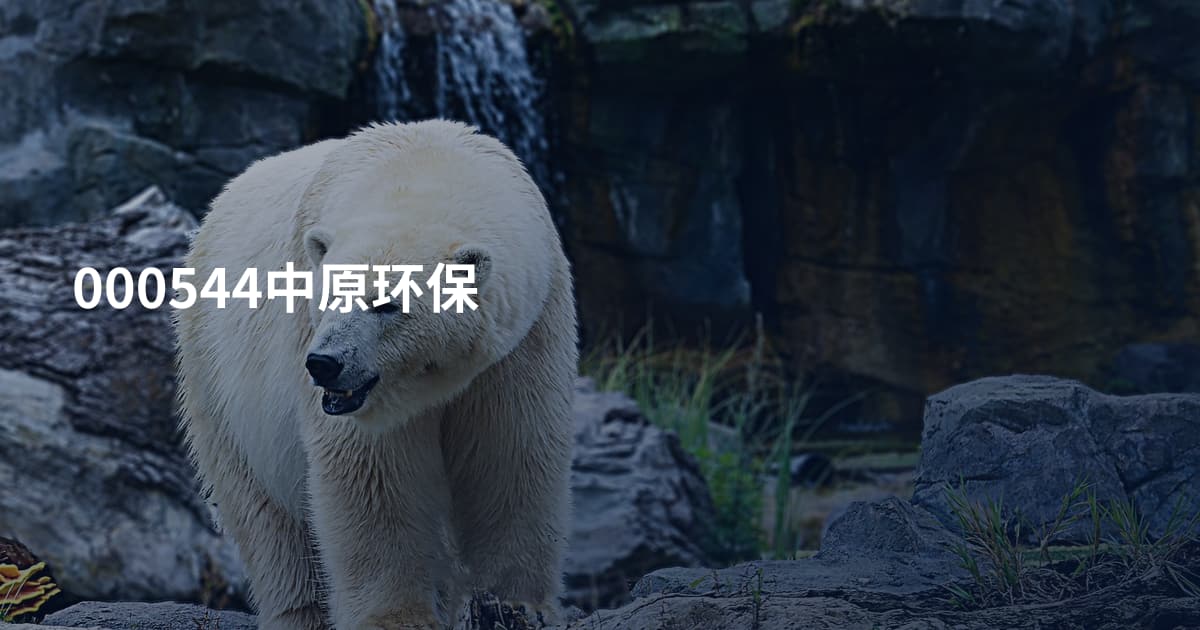 000544中原环保