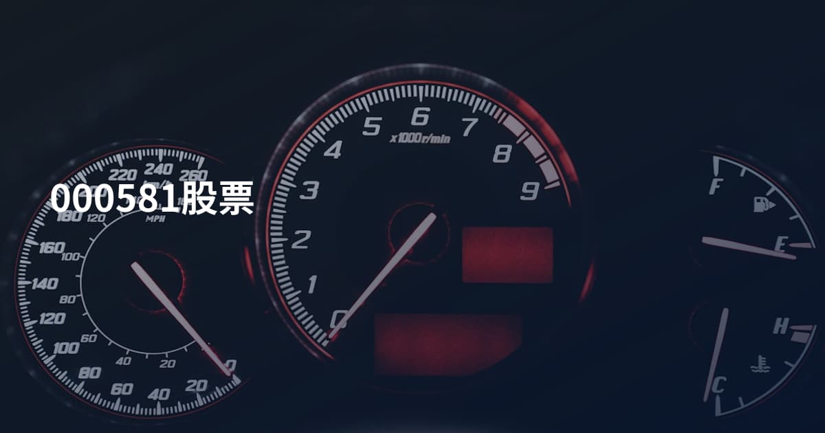 000581股票