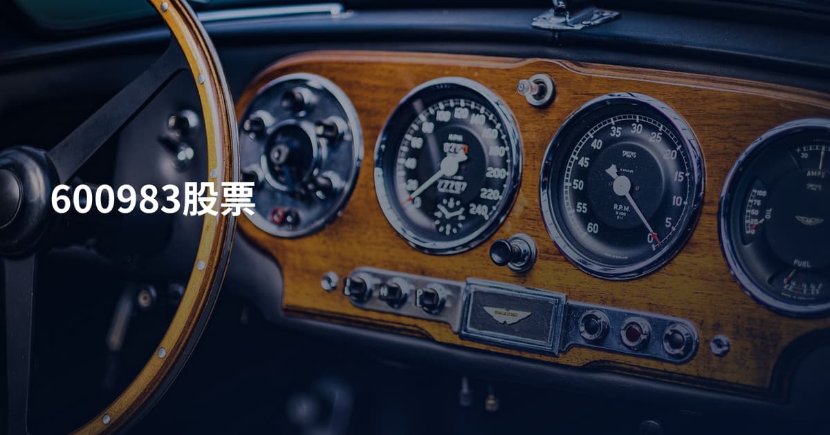 600983股票