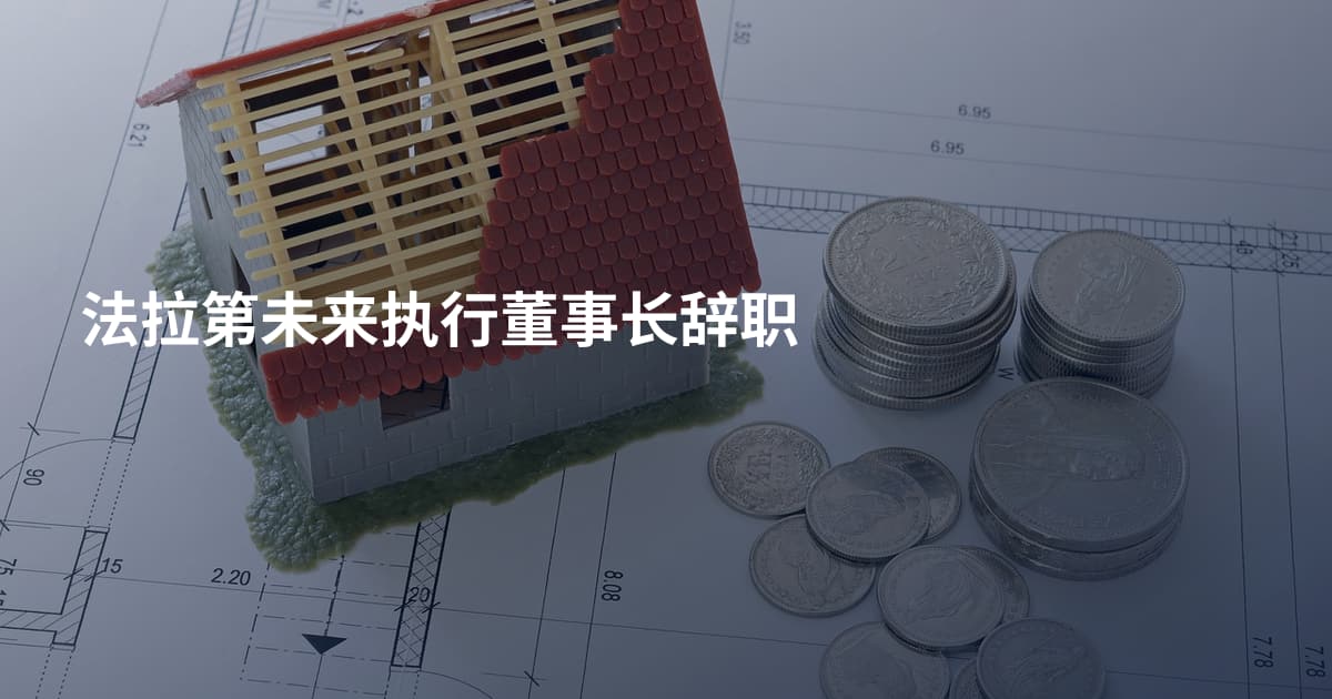 法拉第未来执行董事长辞职