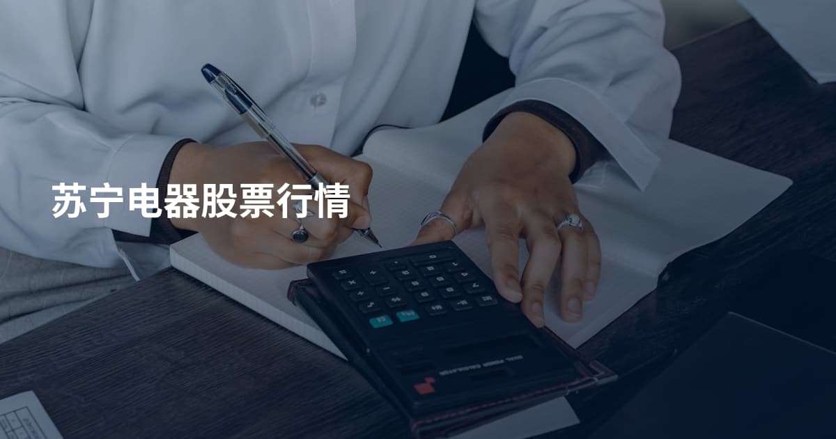 苏宁电器股票行情