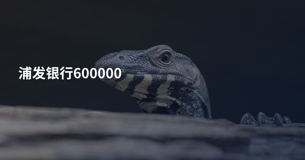 浦发银行600000