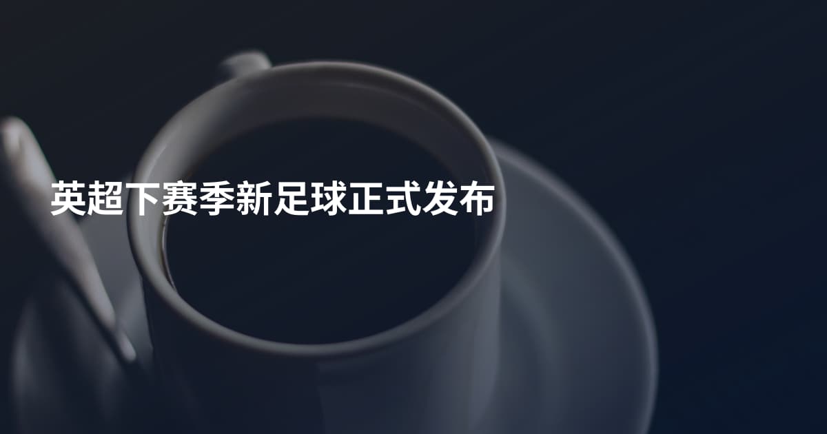 英超下赛季新足球正式发布