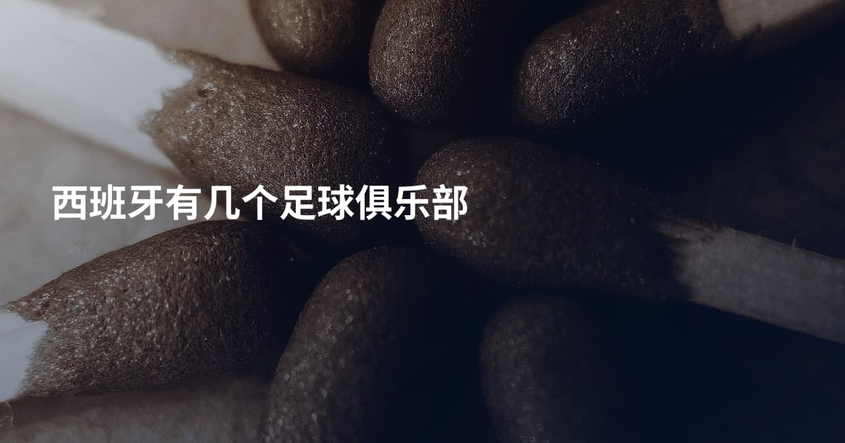西班牙有几个足球俱乐部