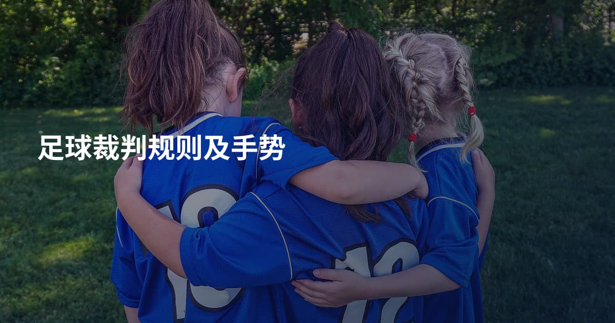 足球裁判规则及手势