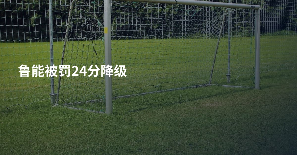 鲁能被罚24分降级