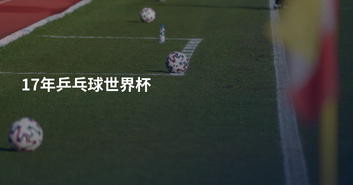 17年乒乓球世界杯