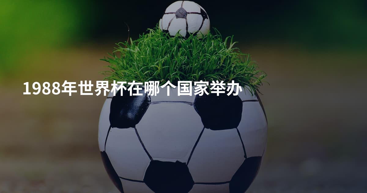 1988年世界杯在哪个国家举办