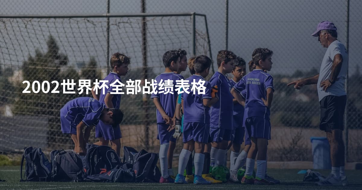 2002世界杯全部战绩表格