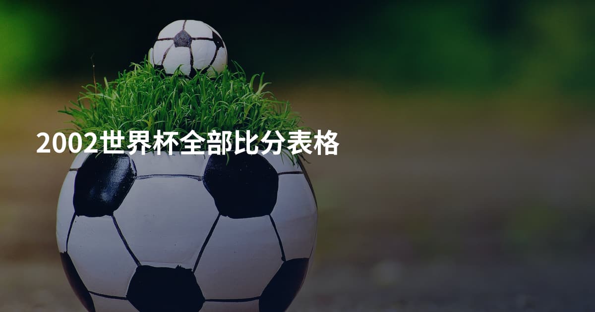 2002世界杯全部比分表格