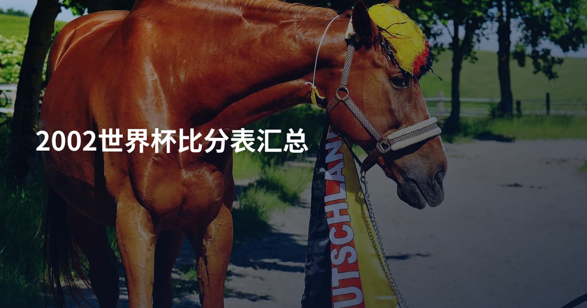 2002世界杯比分表汇总