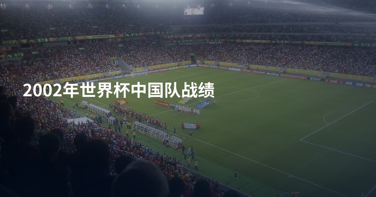 2002年世界杯中国队战绩