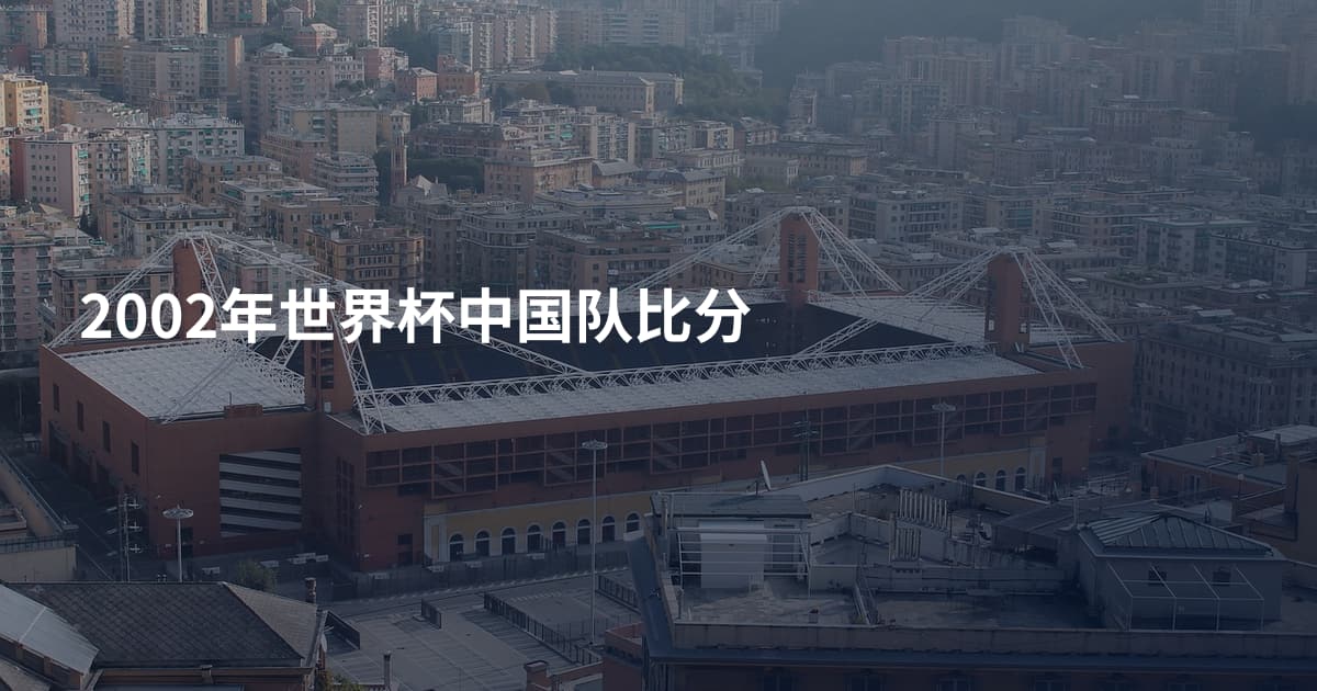 2002年世界杯中国队比分
