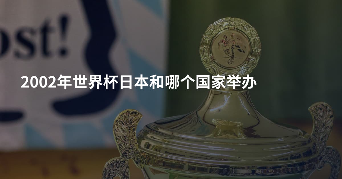 2002年世界杯日本和哪个国家举办
