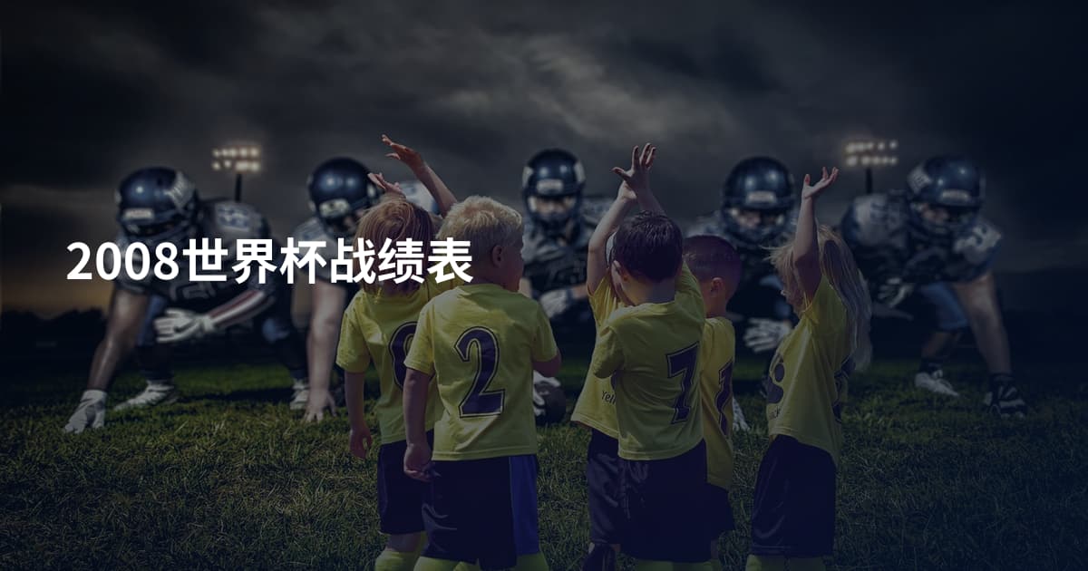 2008世界杯战绩表