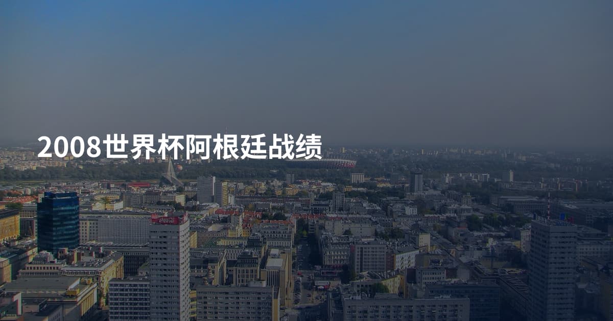 2008世界杯阿根廷战绩