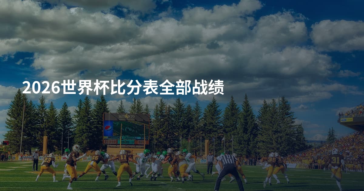 2026世界杯比分表全部战绩