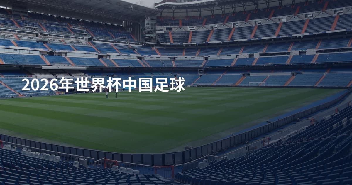 2026年世界杯中国足球