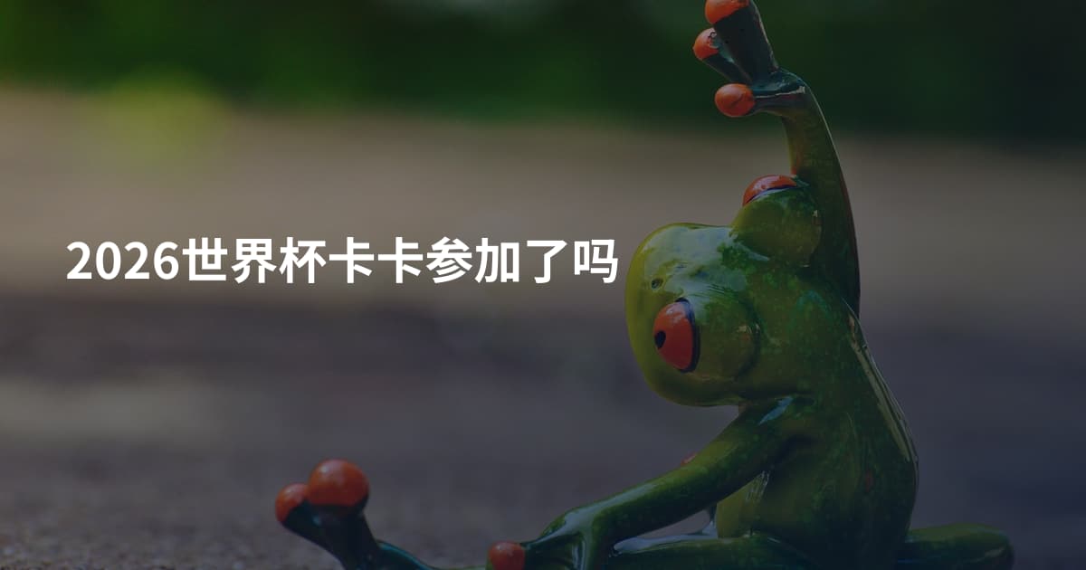2026世界杯卡卡参加了吗