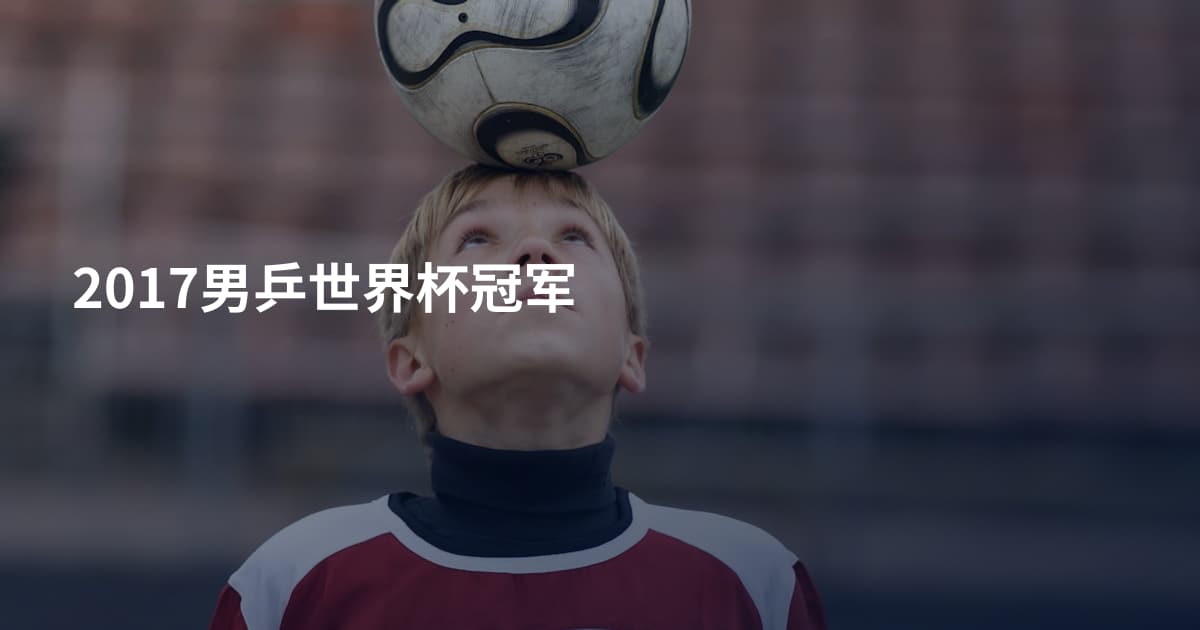 2017男乒世界杯冠军