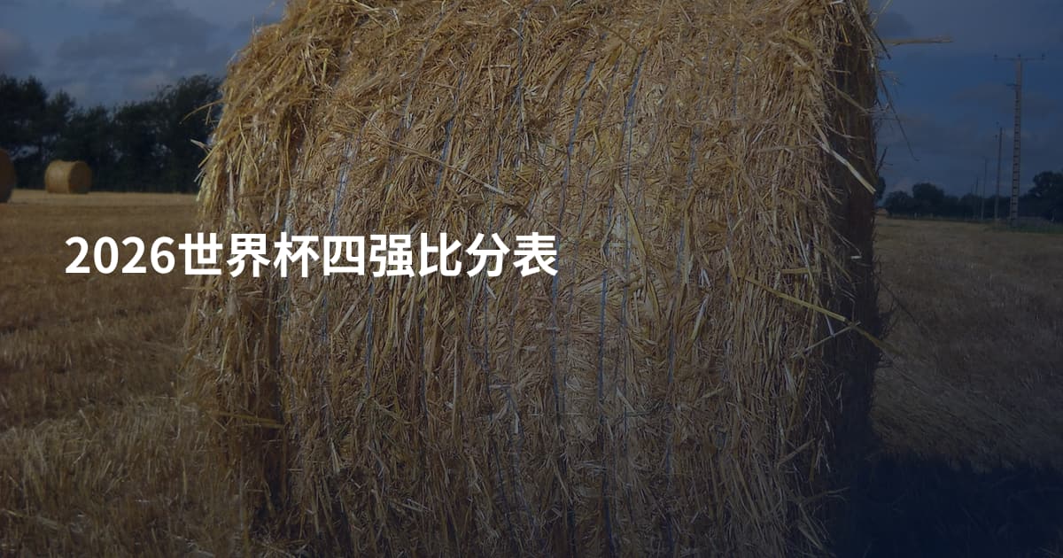 2026世界杯四强比分表