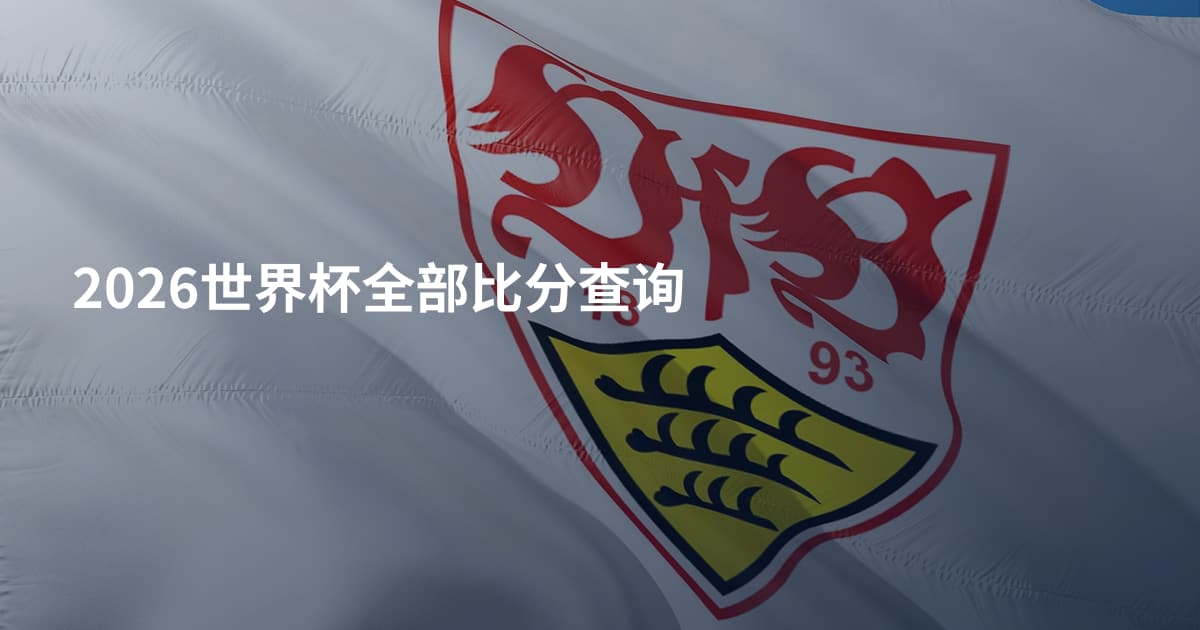 2026世界杯全部比分查询