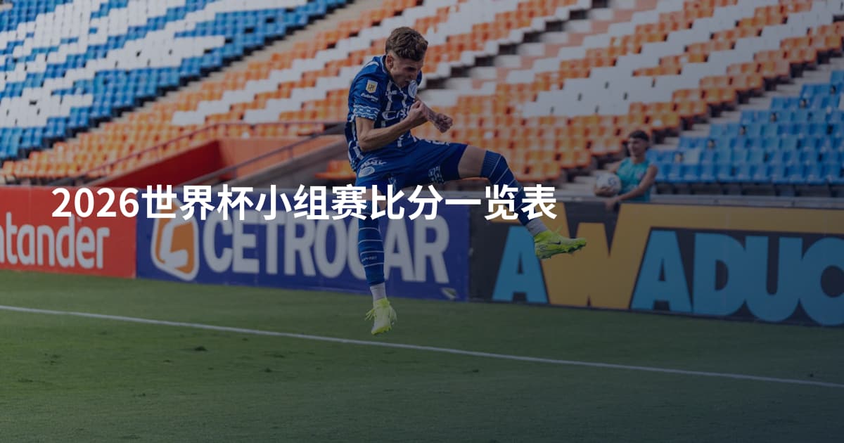 2026世界杯小组赛比分一览表