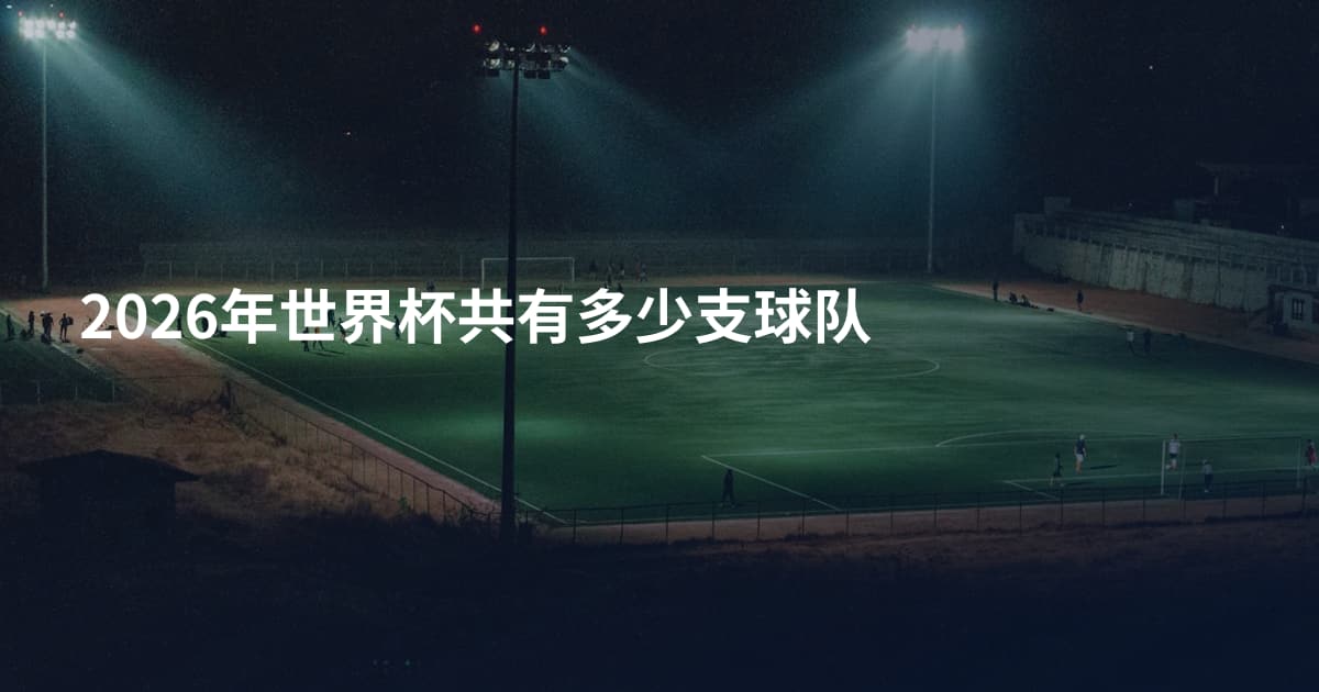 2026年世界杯共有多少支球队