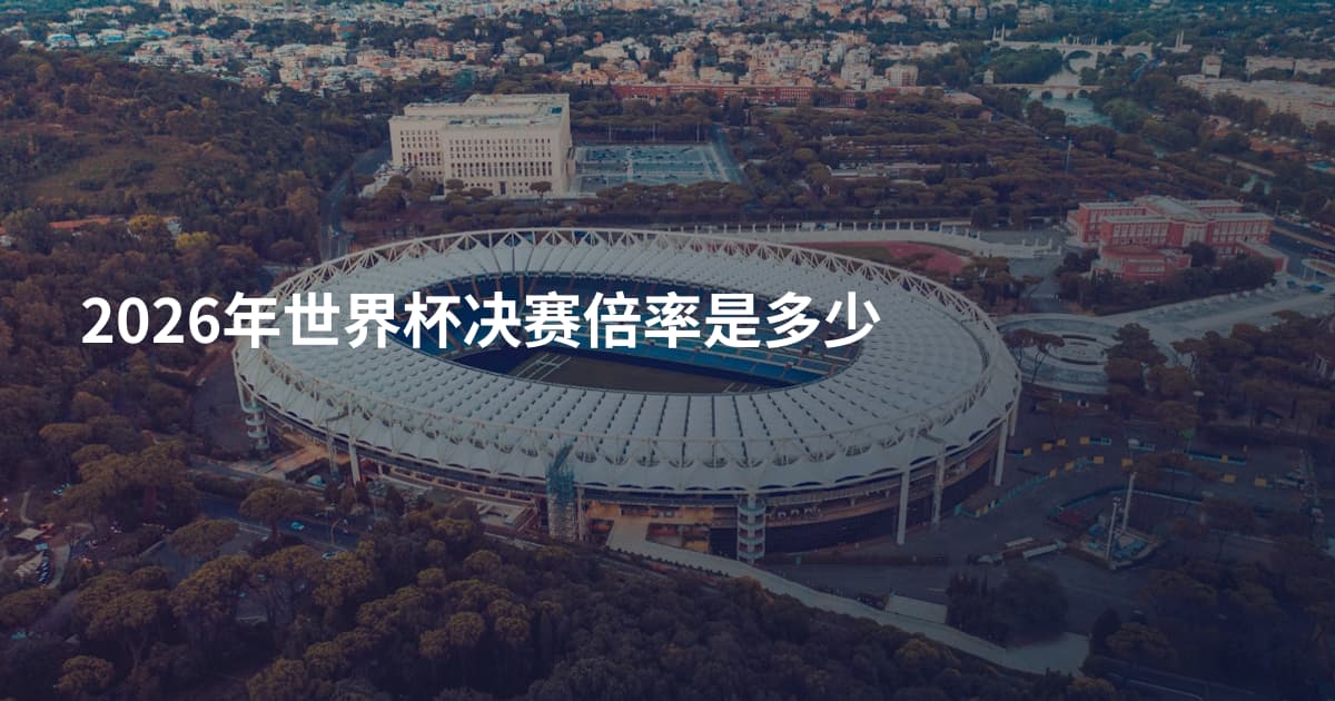 2026年世界杯决赛倍率是多少