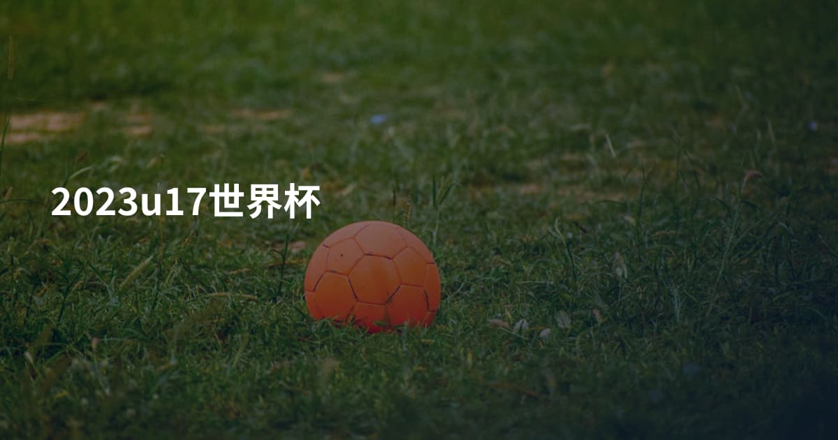 2023u17世界杯