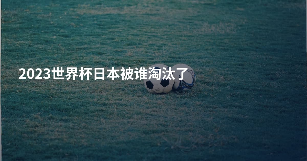2023世界杯日本被谁淘汰了