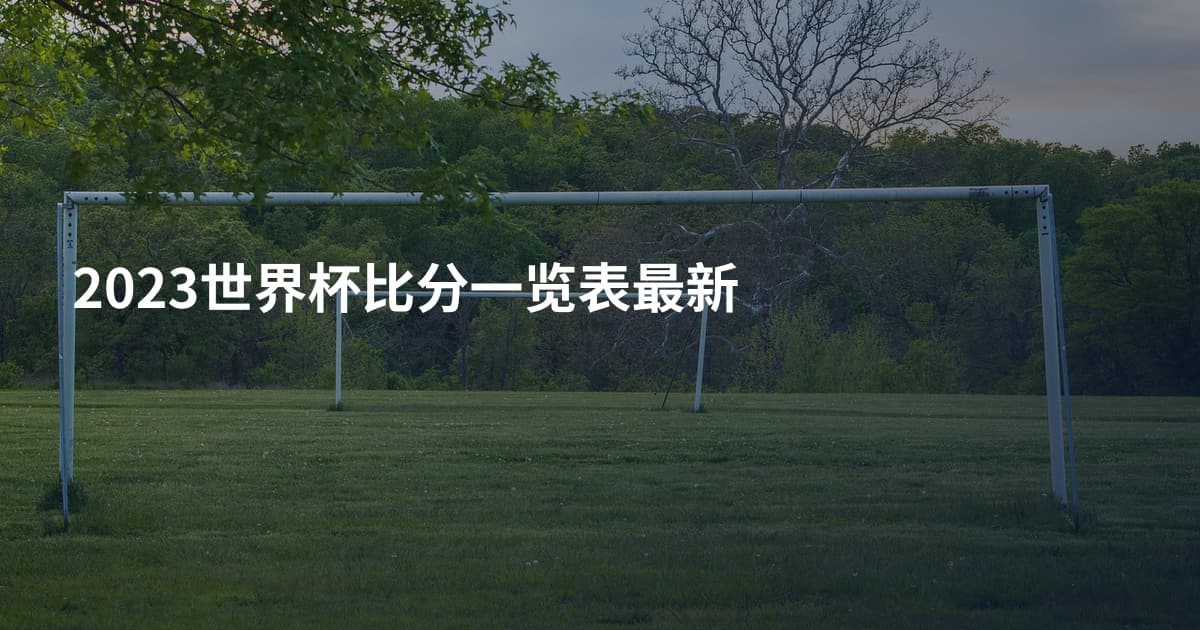 2023世界杯比分一览表最新