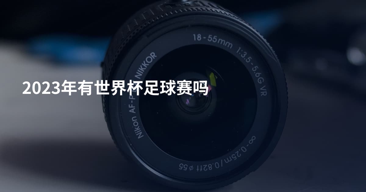2023年有世界杯足球赛吗