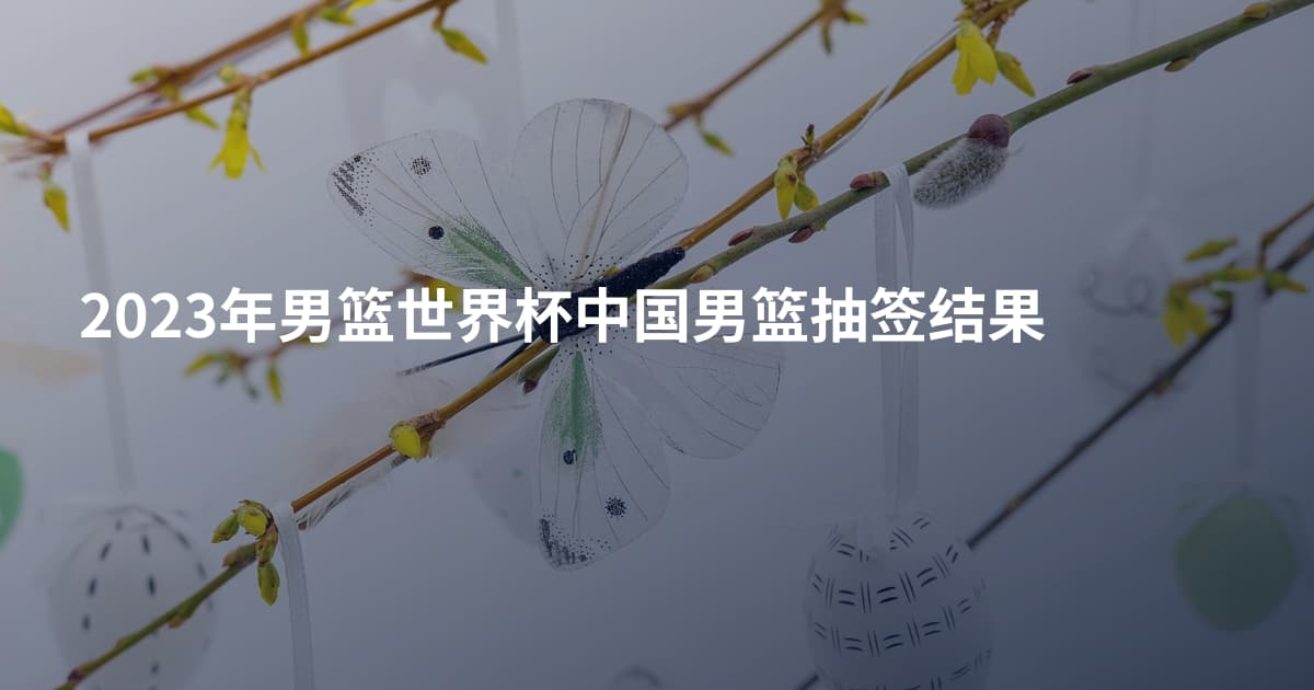 2023年男篮世界杯中国男篮抽签结果