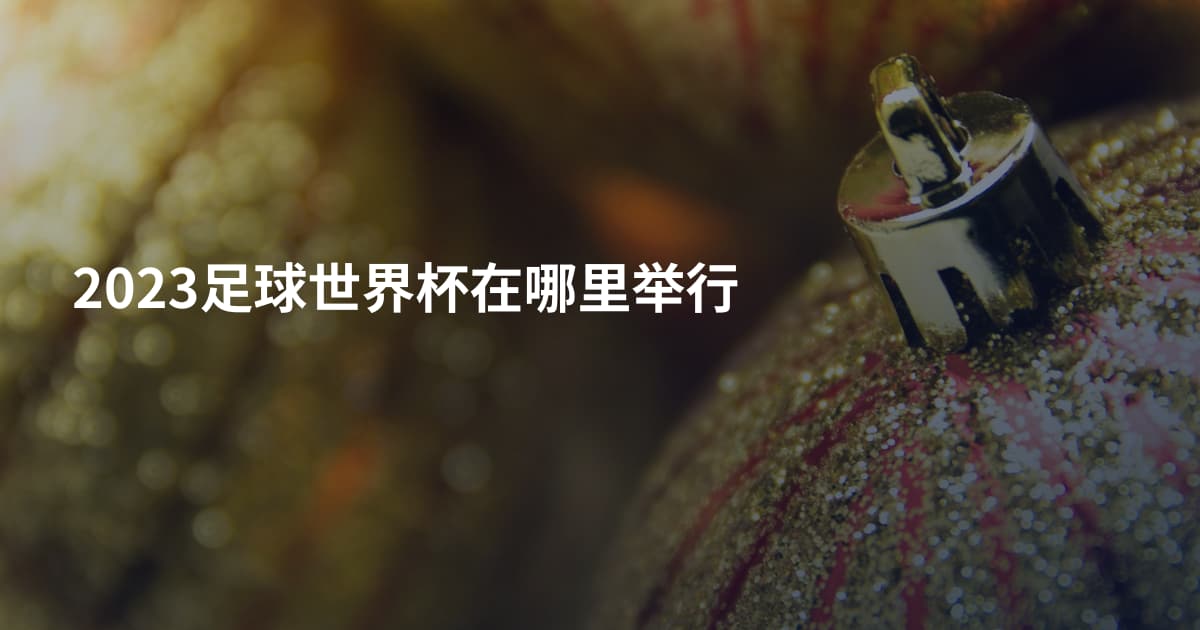 2023足球世界杯在哪里举行