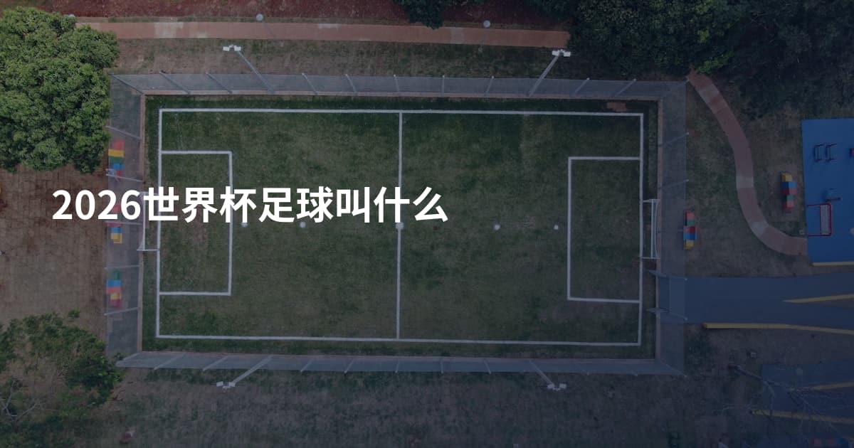 2026世界杯足球叫什么