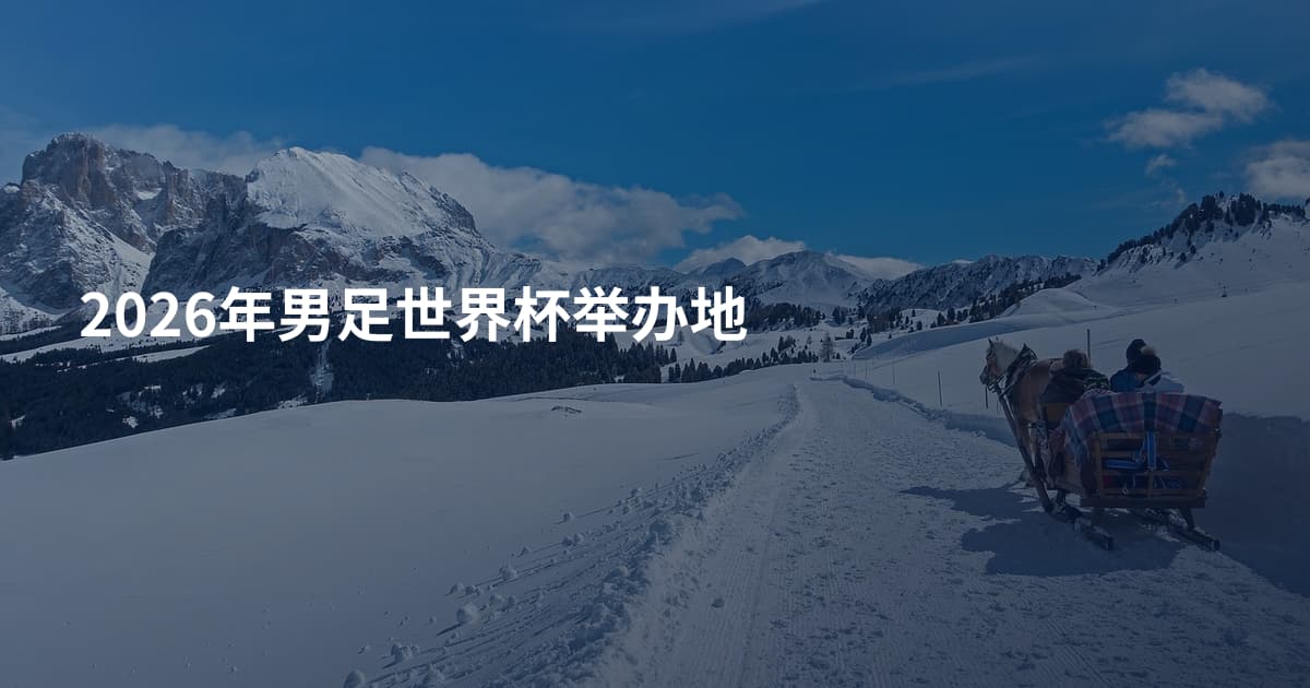 2026年男足世界杯举办地