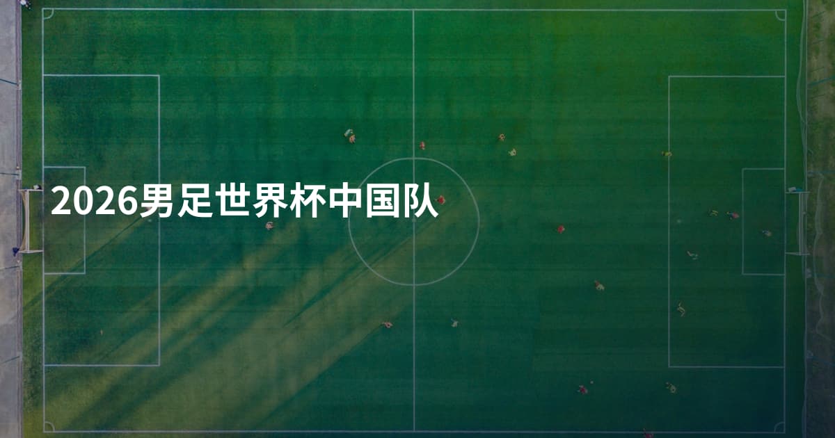 2026男足世界杯中国队