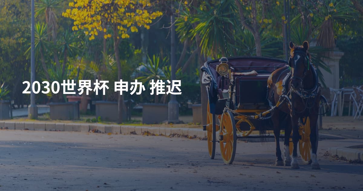 2030世界杯 申办 推迟