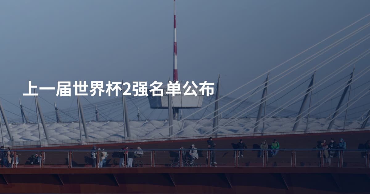 上一届世界杯2强名单公布