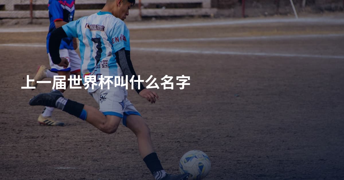 上一届世界杯叫什么名字