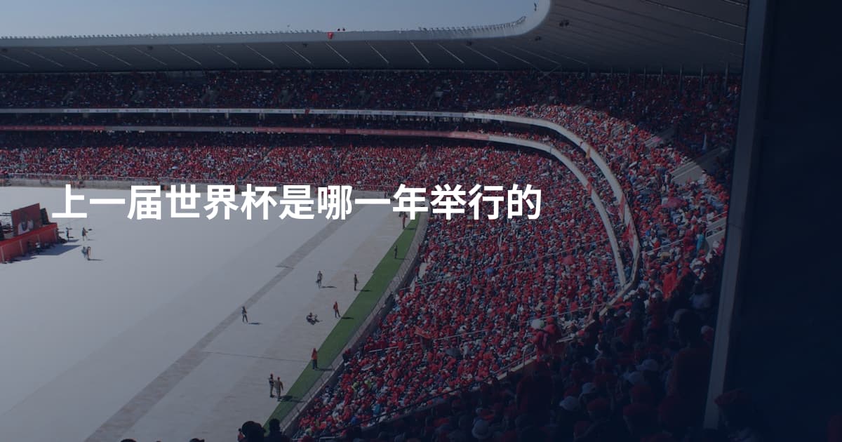 上一届世界杯是哪一年举行的